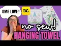 Diy No Sew Hanging Kitchen Towel