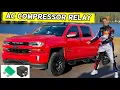 CHEVROLET SILVERADO AC COMPRESSOR RELAY LOCATION REPLACEMENT 2014 2015 2016 2017 2018 2019