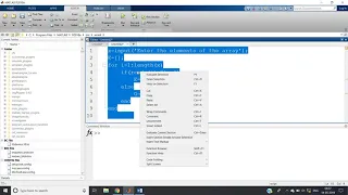 Interview Program based on sorting in MATLAB