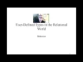 Oracle User Defined Types Behavior part1