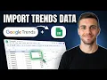 How to Import Google Trends Data in Google Sheets Easy Method
