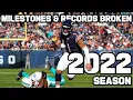Milestones Records Broken during the 2022 Season