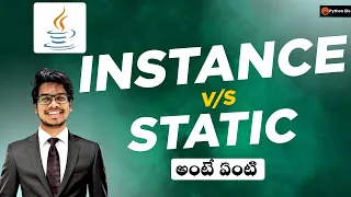 Instance Static in Java Telugu