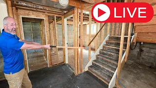 LIVE Renovation Removing Subfloor Walls 