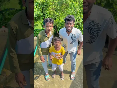 আকাশ থেকে পান্ডা পড়তেই রাজুর রিয়েকশন! 😱😂 #shorts #funny #rajurvideo #comedy