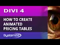 Divi 4 How To Create Animated Pricing Tables