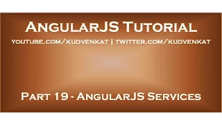 AngularJS Services