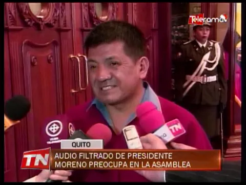 Audio filtrado de presidente Moreno preocupa en la asamblea