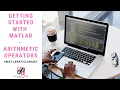 Arithmetic Operators in MATLAB - Learning Series