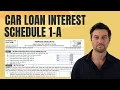 New Schedule 1-A Form Explained Car Loan Interest Tax Deduction