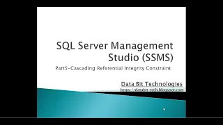 SQL Server part-5 Cascading referential integrity