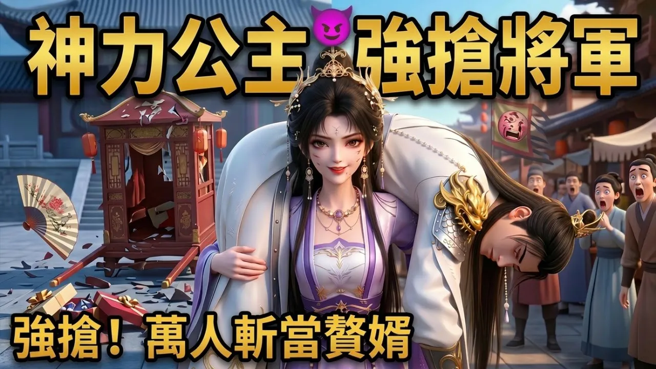 街頭硬扛120斤殺神招為駙馬!婚後嫌他無能懷孕離家,癲狂將軍封城通緝要「算總帳