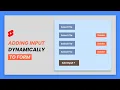 Adding Input Dynamically To Form HTML CSS And jQuery