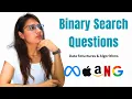 Binary Search Interview Questions Asked in Google Amazon Meta More DSA Placement Series