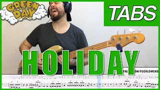 Holiday bass tabs cover Green Day PLAYALONG