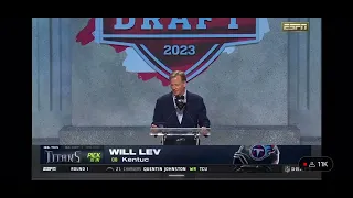 The Tennessee Titans Trade with the Cardinals and draft Will Levi s Mayo Man at