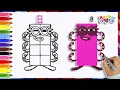 Numberblocks How To Draw Numberblock 8 Drawing Coloring Tutorial For Kids Art Ideas