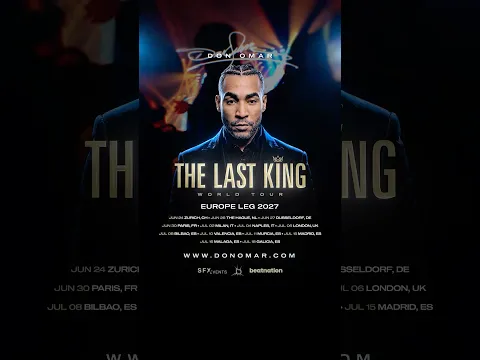 Europa, ahora sí llegó su turno. The Last King World Tour llega este 2027.