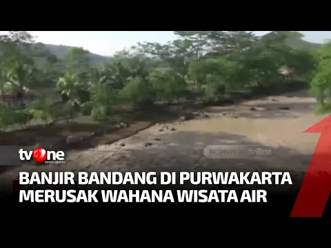 Pasca Terjangan Banjir di Purwakarta, Wahana Wisata Air Rusak Parah