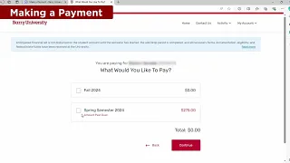 How to Make a Payment on Your Student Account Barry University Tutorial