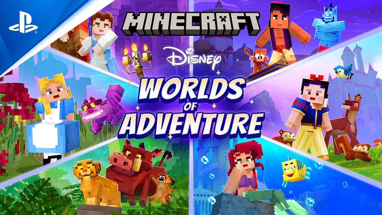 العرض التشويقي الرسمي للمحتوى القابل للتنزيل من Minecraft x Walt Disney Magic Kingdom