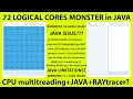 Java multithreading limitation Xeon E5 2699v3 Java CPU raytracing Java dual CPUs utilization