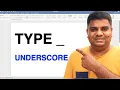 How To Type Underscore On MacBook Air -