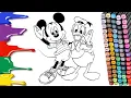 Mickey Mouse and Donald Duck Coloring Pages
