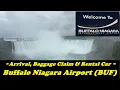 Buffalo Niagara Airport - Arrival Baggage Claim Rental Car Walkthrough 2023