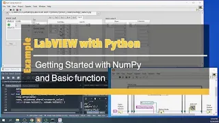 LabVIEW with Python Getting Started with NumPy and Basic function