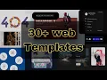 30 web Templates Creative HTML CSS and JavaScript Projects for Beginners to Advanced