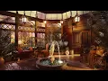 Garden Pond Indoors with Nature Sounds, Water Sounds and Spring Singing Birds for Relaxation