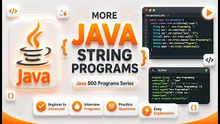 More Java String Programs Count words Explained Step-by-Step java 500 programs