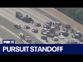 Pursuit standoff shuts down 91 Freeway in Anaheim