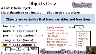 Python Programming Objects Only Lesson 6