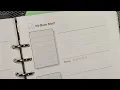 Book Reading LOG Set - Journal Printable Insert for HALF LETTER Planner SAMPLE PRINT