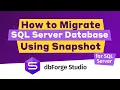 How to migrate a SQL Server database using a snapshot dbForge Studio Tutorials