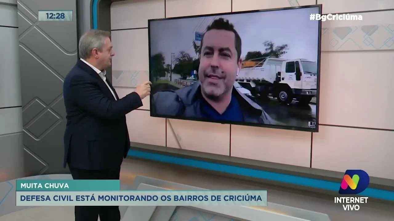 Previsão de chuva intensa nesta terça-feira deixa Defesa Civil de Criciúma em alerta