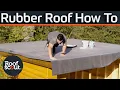 How to install a rubber roof Is it difficult