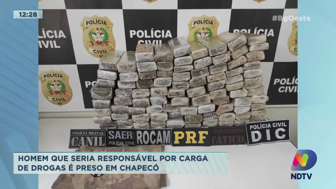 Homem que seria responsável por carga de drogas é preso em Chapecó