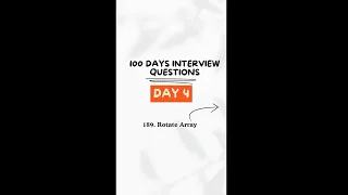 Day 4 - 189 Rotate Array
