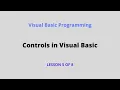 Controls in Visual Basic