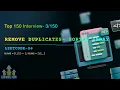 LeetCode-26 Remove Duplicates from Sorted Element Two Pointer Approach