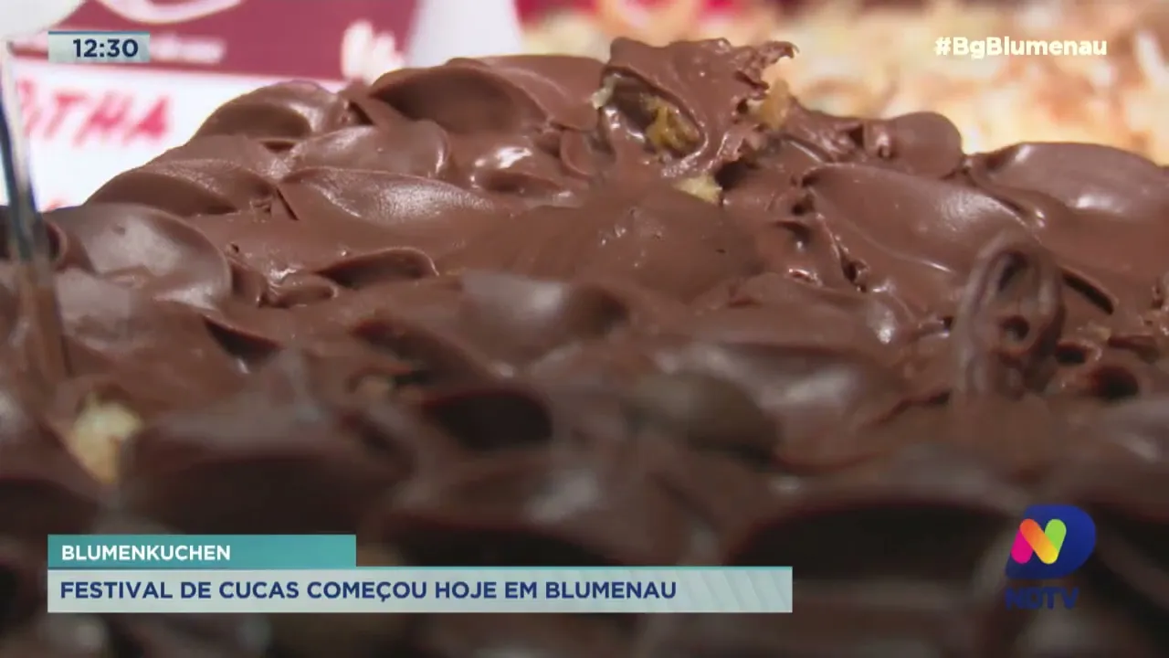Blumenkuchen: Festival de Cucas começou hoje (31) em Blumenau