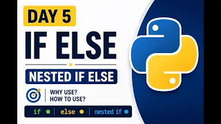 Master Python Logic If Else and Nested If Explained Day 5