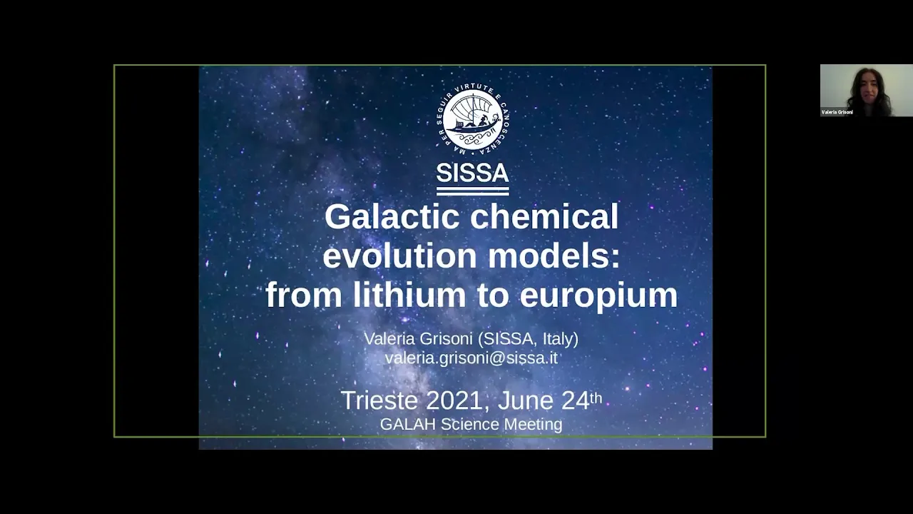 Valeria Grisoni • Galactic chemical evolution models: from lithium to europium