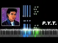 Michael Jackson - P Y T Pretty Young Thing Piano Tutorial