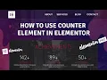 How to use counter element in Elementor Elementor Tutorial