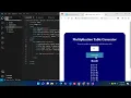 Simple Multiplication Table Generator Using HTML CSS JavaScript