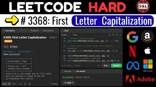 Leetcode HARD 3368 - Recursive CTE Trick That Solves Hardest String Problem SQL Tutorial